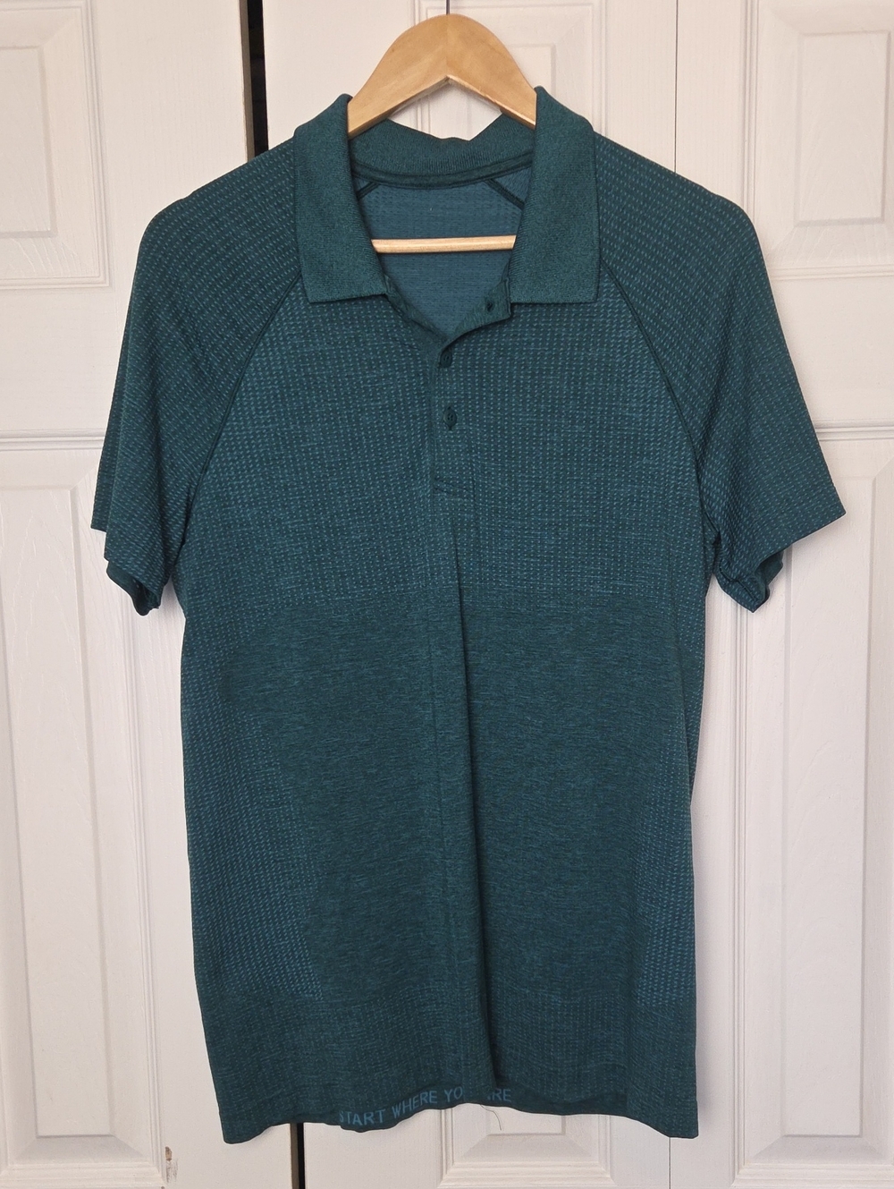 lululemon athletica Teal Short-Sleeve Polo